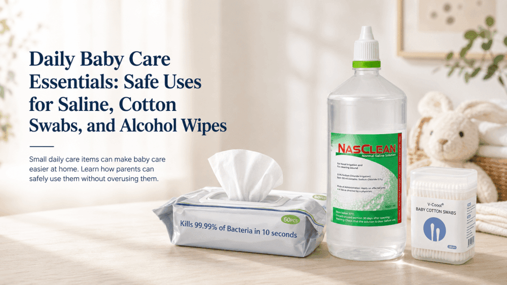 Daily Baby Care Essentials: Safe Uses for Saline, Cotton Swabs, and Alcohol Wipes