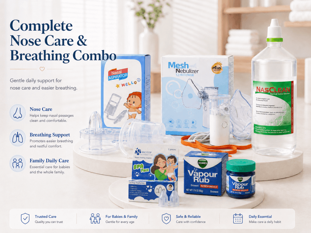 ๐ Complete Nose Care & Breathing Combo ๐ถ โญโญโญโญ